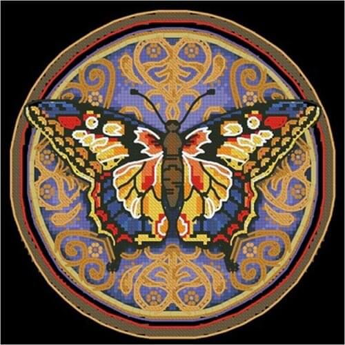 100% cotton threads butterfly Patterns Counted Cross Stitch 11CT 14CT DIY Cross Stitch Kits Embroidery Needlework Sets