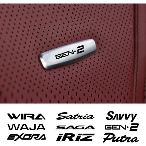 Car Chair Seat Sticker Front Seat Tuning Badges Metal For Proton Exora Iriz R3 Perdana Saga Waja X50 X70 Gen2 Car Accessories