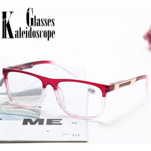 Reading Glasses Men Ultralight Square Presbyopia Eyeglasses Women Anti Fatigue Computer Eyewear with +1.0 1.5 2.0 2.5 3.0 3.5 4