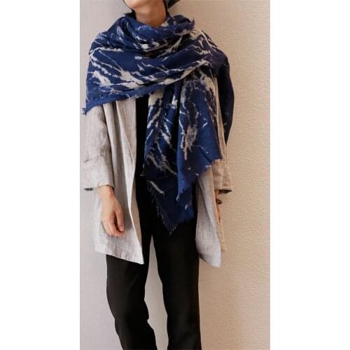 Handmade dyeing 100% boiled wool unisex fashion high grade scarf shawl pashmina 75x180cm retail wholesale