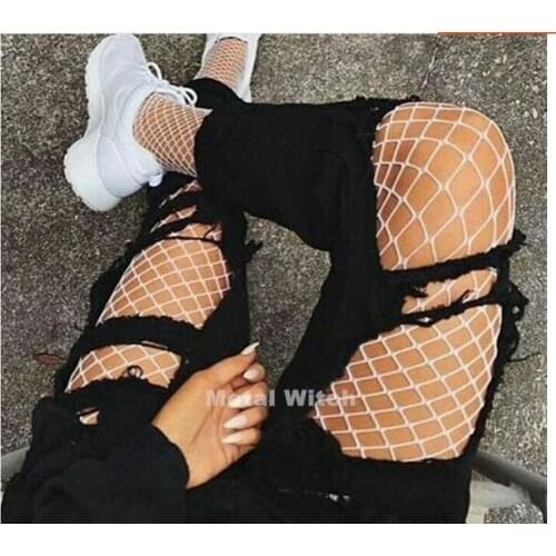 SEXY women high waist fishnet stocking fishnet club tights panty knitting net pantyhose trouser mesh lingerie TT016 3pcs/lot