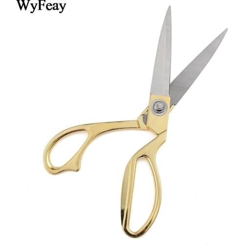 Professional Stainless Sewing Scissors Shears Tools DIY Multi-functional gold Steel Heavy Duty Tailors Scissors fabric Scissors