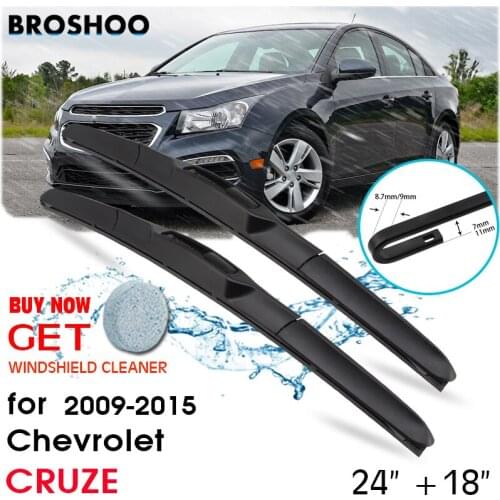 Car Wiper Blade Front Window Windscreen Windshield Wipers Blades Auto Accessories For Chevrolet CRUZE 24"+18" 2009-2015