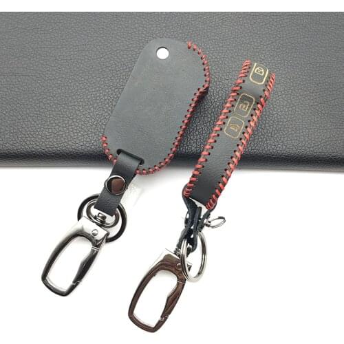 New Styles Leather Car Key Folding Case Cover Bag for Kia Cerato Sportage Ceed Sorento K900 Stinger 2017 2018 2019 3 Buttons