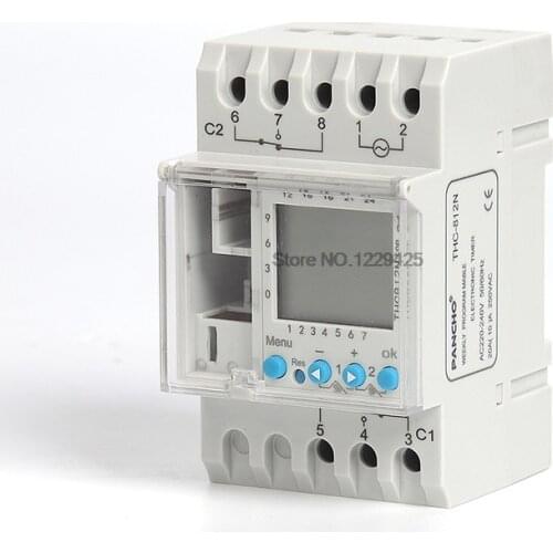THC812N AHC812N 2 Circuit Editable Time Switch THC822N AHC822N Timer 6 Country Sound European Type