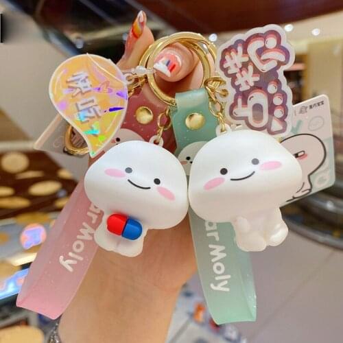 Creative Fashion Doll Anime Keychain Cartoon Personality Cute Car Keychain Trendy Charm Lady Bag Mobile Phone Keychain