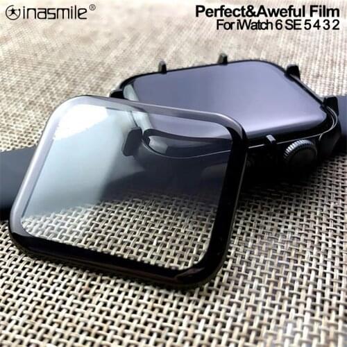 Screen Protector cover for Apple Watch 3 2 38MM 42MM Soft Full Curved PET Film for iWatch 4 5 6 SE 40MM 44MM Not Tempered Glass