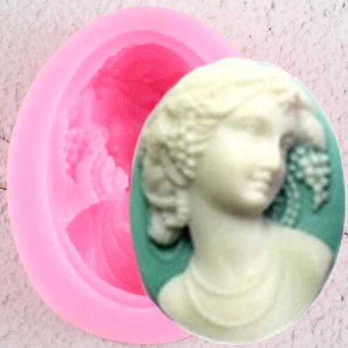 3D Lady Avatar Silicone Molds DIY Cupcake Topper Fondant Cake Decorating Tools Soap Resin Candy Clay Chocolate Gumpaste Moulds