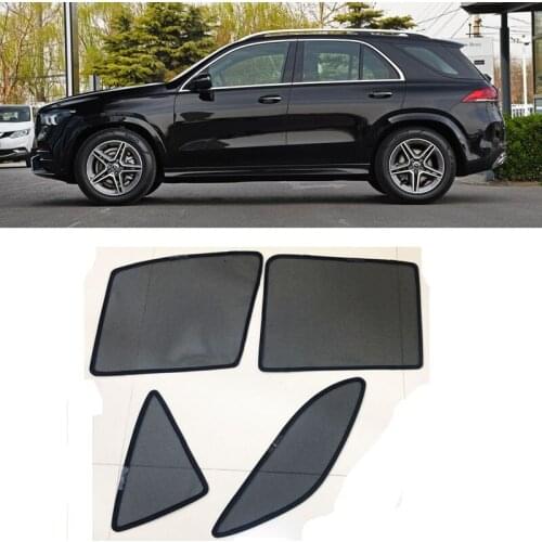 8 PCS Side Windows Magnetic Sun Shade UV Protection Ray Blocking Mesh Visor Fit For Mercedes Benz GLE 2012-2019