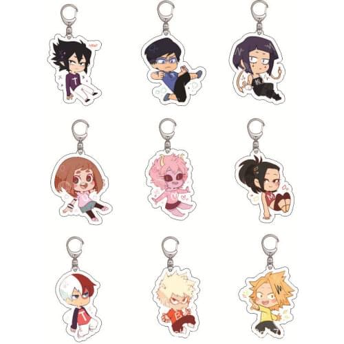 My Hero Academia Katsuki Shoto Todoroki Shigaraki Himiko Eijiro Boku No Hero Academia Acrylic Pendant Keychain Figure Toy Gifts