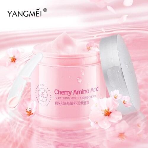Amino acid cherry blossom moisturizing cream 120g skin care products Whitening face cream Female face care moisturizer