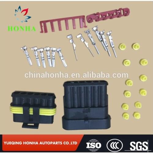 AMP Tyco New Car Part 6 Pin Way Sealed Waterproof Electrical Wire Auto Connector Plug 282108-1 282090-1