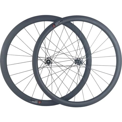 1360g 700c 30mm asymmetric road disc carbon wheels 36T 4 pawl clincher tubeless straight pull 6 bolt center lock 12X100 12X142