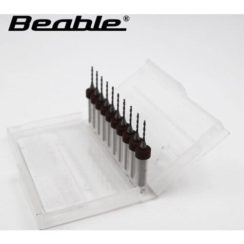 Beable tools PCB drilling 1.0mm 10pcs mini drill 3.175 MM shank drill drill bits for metal cutting tool