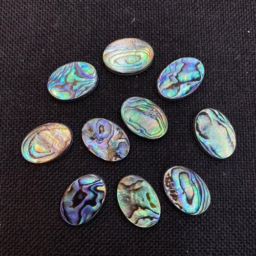 Natural Abalone Shell Beads Oval Color Flake Shell Beads for DIY Fashion Jewelry Making Necklace Bracelet Earring Accessories