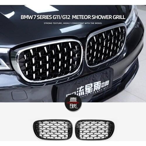 For BMW 7 Series Performance G11 G12 Sedan Coupe Convertible Glossy black Front Racing Grills Body Kits