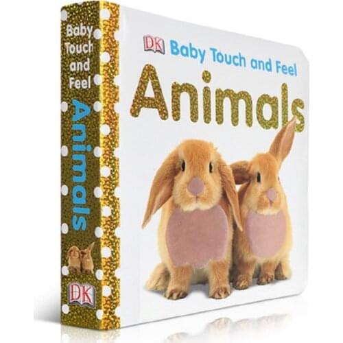 Baby Touch and Feel Animals Board Book English Picture story books to help your child grow as a reader