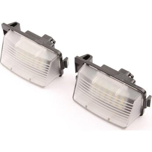2Pcs White Car LED License Plate Light Replacement Number Plate Lamp ForNISSAN 350Z 370Z GTR For INFINITI G25 G35 G37