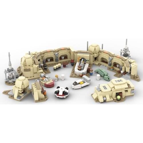 MOC 2021 New Hope For Star of Space Wars Series Mos Eisley Cantina Building Blocks Kits House Construction Hut Model Toy For Kid