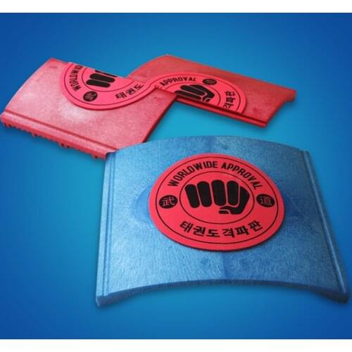 Wholesal High quality ABS Red Blue Taekwondo Board Tile Break Plate can Repeated Use Taekwondo Kick Pads Thicken TKD Broken Tile