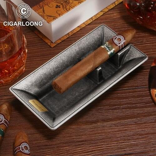 Cigar Ashtray Home Living Room Tea Table Decoration Cigars Ashtray Retro Creative Personality Table Ashtrays Cigar Accessories