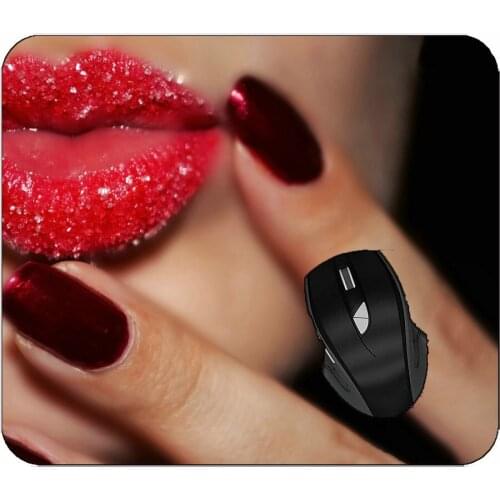 Gaming Mouse Pad Female Lips Shiny Red Lips Professional Mousepad