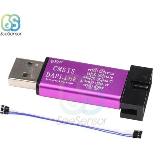 New CMSIS DAPLink Mini CortoxM3 CortoxM4 Simulator Download Programmer Programming With 4PIN DuPont Cable Color Random