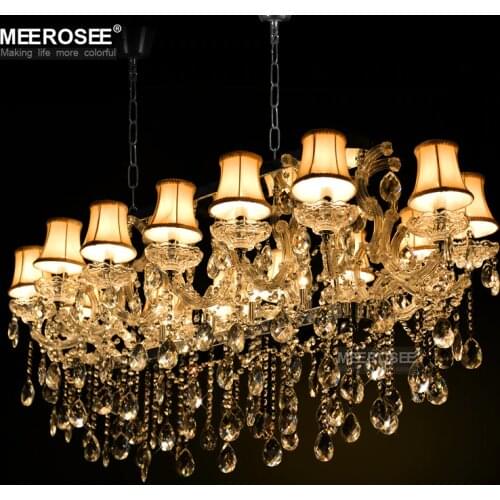 Rectangle Crystal Chandelier Light Fixture modern Silver crystal Lamp lustre for Hotel Restaurant Living Room MD32011