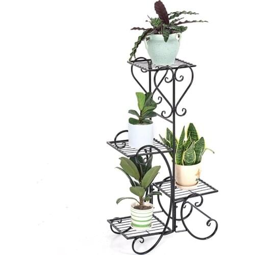 Art Landing Type Meaty Shelves Multi-storey Indoor A Living Room Green Luo Chlorophytum Flowerpot Balcony European Style Shelf