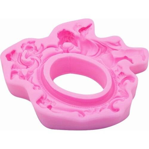 DIY Sugar craft Cake Vintage European angel Silicone Mold Fondant Mold Cake decorating Tools Gum paste Mold