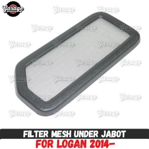 Filter mesh for Renault Logan 2014- under jabot ABS plastic accessories guard function cover protective pad car styling tuning