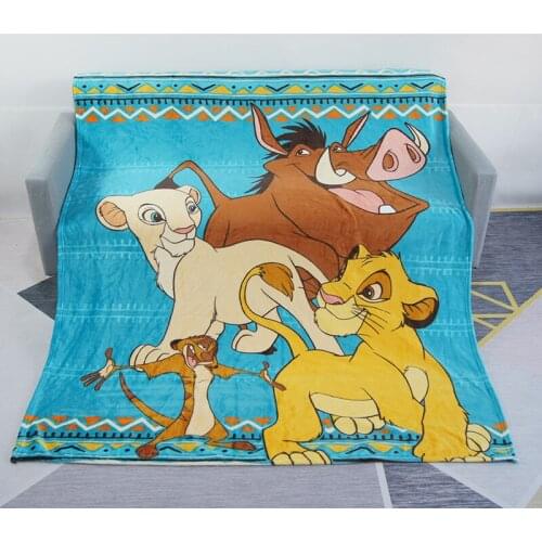 Disney Super Soft Simba Lion King Nala Blanket Throw Leopard Blankets for Children Kids Baby Boys Girls Sleeping Throws