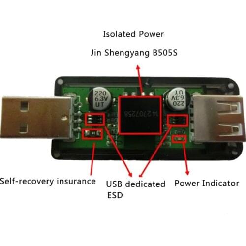 USB To USB Isolator Industrial Grade Digital Isolators With Shell 12Mbps Speed ADUM4160/ADUM316