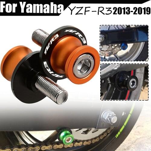 YZFR3 M6 Motorcycle Swingarm Spools Rear Stand Screws Sliders For Yamaha YZFR3 YZF R3 YZF-R3 2013 2014 2015 2016 2017 2018 2019