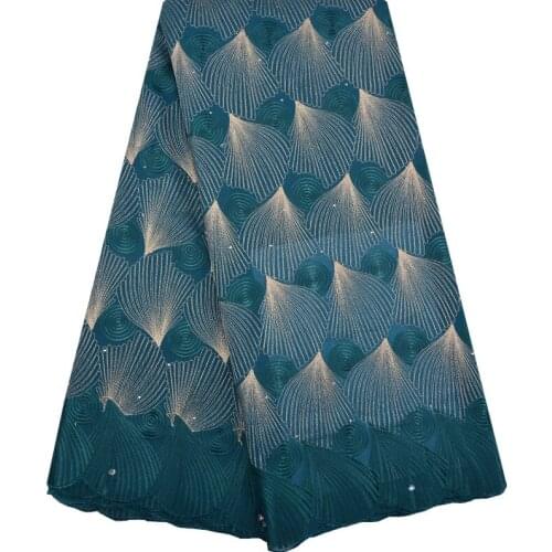 Green Color Nigerian Lace Fabrics 2018 African Swiss Voile Lace High Quality Swiss Voile Lace in Switzerland For Wedding 1246