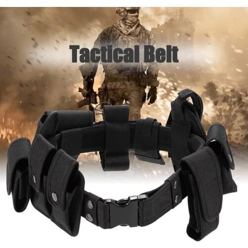 10 PC military belt tactical accessories Multifunction adjustable nylon molle belt Army waist support sport utility airsoft belt