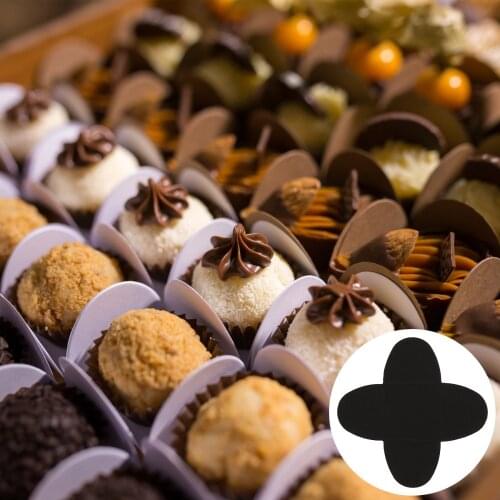 100pcs Paper Chocolates Wrapping Tray Decor Liner Wrapper Packaging Liner