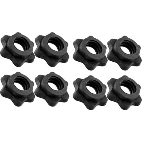 4 Pairs Dumbbell Hex Nut,Dumbbell Rod Nut,Spinlock Collars For Barbells Bars Training Sports