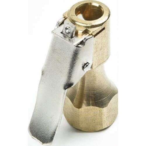 4pcs Tire Chuck For Inflator Gauge Heavy Duty Lock On Supplies Air Brass Equipment