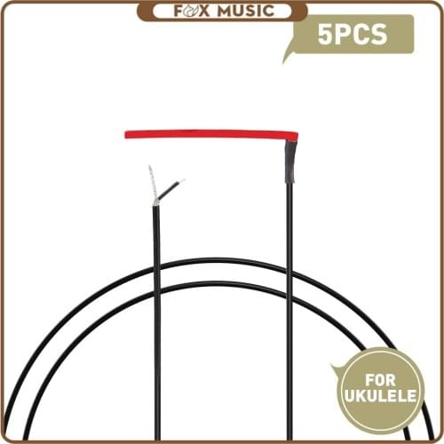 5pcs/1set Ukulele Piezo Pickup 40mm Length Red Rod-style Under-Saddle Piezo Bridge Pickup For Folk/Classic Guitar