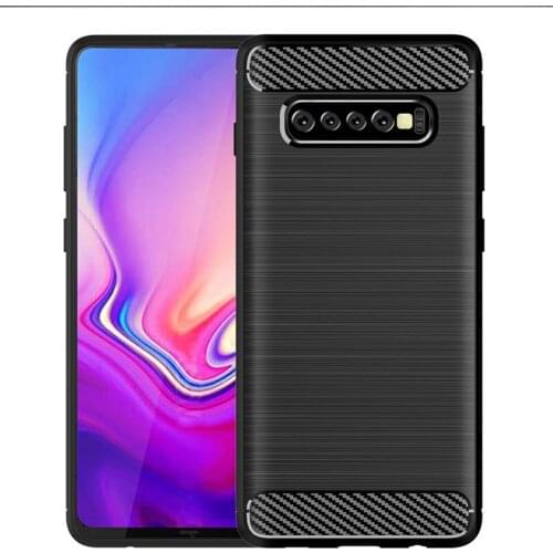 50pcs/lot Carbon Fiber Silicone soft Back cover case for Samsung S10 plus 5G e A9s M30 A60 A10 A20 A30 A40 A50 A70 M20 M10 A9