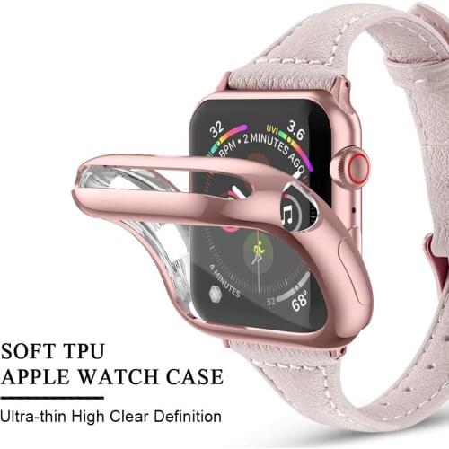 Watch case for Apple watch 6 5 4 se 44mm 40mm All-round protection replacement shell for iwatch 3 2 1 42mm 38mm colorful case