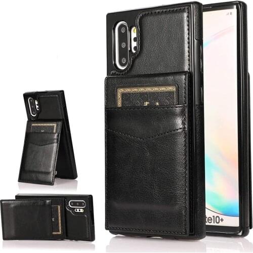 Phone Case for Samsung Galaxy Note 10 Plus Glaxay Note10+ 5G Credit Card Holder Wallet Cover Stand Leather Cell Gaxaly Note10
