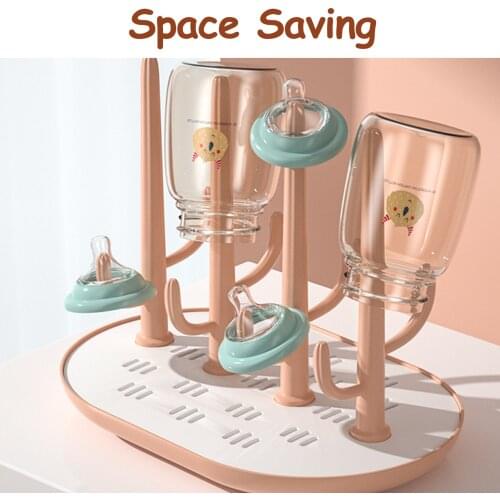 Baby Bottle Drying Rack Dryer Baby Bottle Drain Drying Racks Baby Milk Bottles Cleaning Dryer Drainer Storage And Bottle Clip