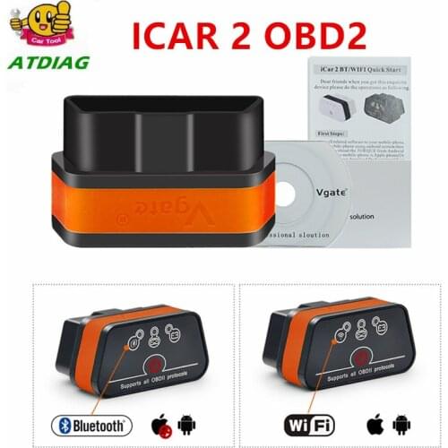 Vgate icar2 Bluetooth OBD2 Diagnostic tool ELM327 Bluetooth OBD 2 Scanner Mini ELM327 for Android/PC Code Reader