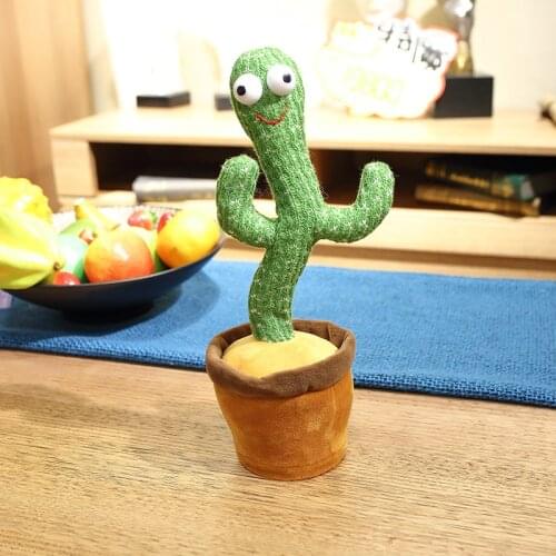 32cm Creative Electronic Cactus Shake Dancing Plush Toy Cute Dancing Cactus Early Childhood Education Toy For children Baby Gift