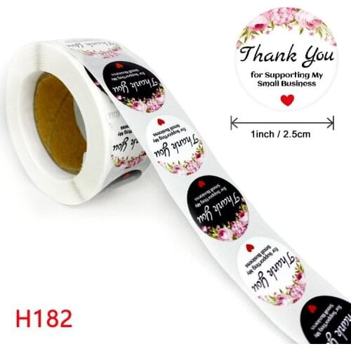 500Pcs Round Thank You Stickers Seal Label DIY Scrapbooking Handmade Gift Stickers Wedding Birthday Party Gift Wrapping Stickers