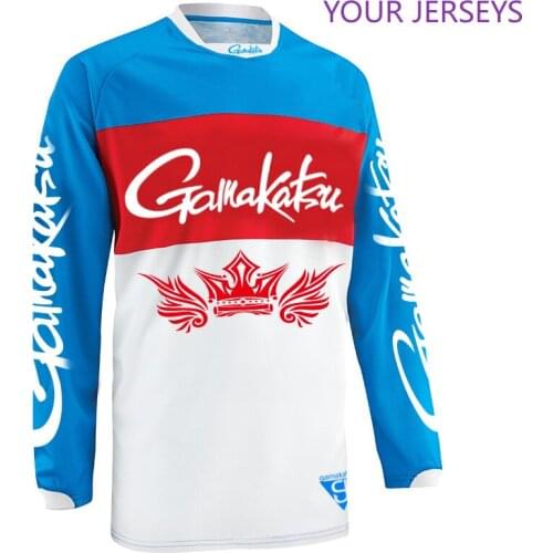 Gamakatsu Summer Anti-sweat Fishing T Shirt Outroor Fishing Sports Wear Cycling Clothes Sun Protection Breathable Fishing Tshirt