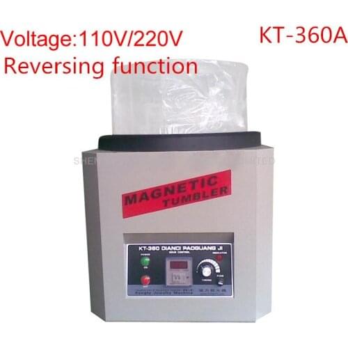 1PC 110V/220V Reversing Magnetic Tumbler KT-360A Jewelry Polishing Machine Goldsmith Tools Capacity 1300g