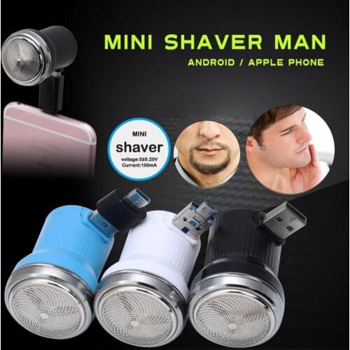 Mobile shaver for men mini Triple Blade USB electric blade travel easy to carry shaving machine Man gift Mobile beard knife
